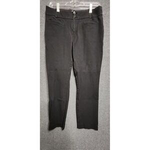 Anthropologie Size 6 Womens Trouser Black Essential Slim